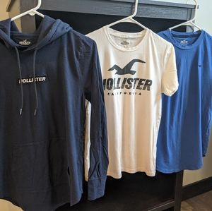 3 Hollister Shirts, Men's Size XS